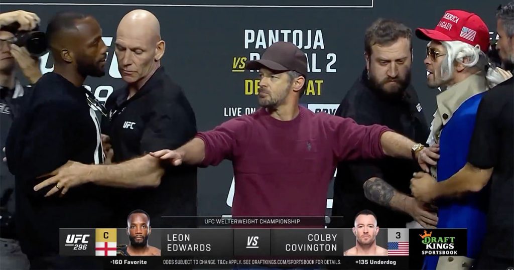 UFC 296 - Les face à face intenses de la conférence de presse 