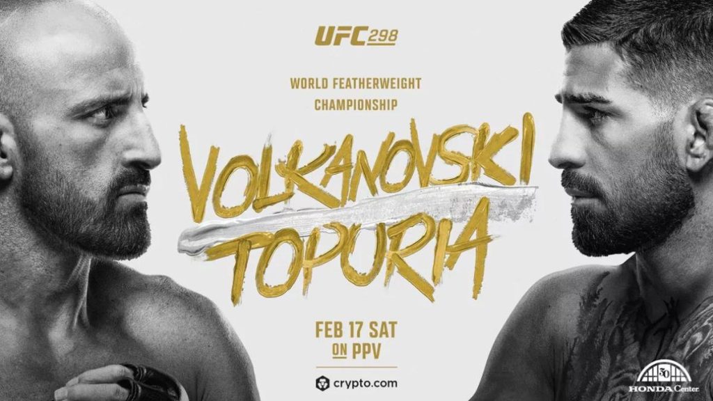 L’UFC 298 Volkanovski vs. Topuria aura lieu le samedi 17 février à la Honda Center d'Anaheim en Californie (États-Unis). Découvrez la carte complète, les horaires et comment regarder l’événement avec ActuMMA.