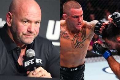 Beno&icirc;t-Saint-Denis-Dustin-Poirier-Dana-White-UFC-299-MMA
