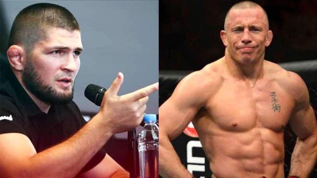 Khabib répond après que Georges St-Pierre ait affirmé qu'il le battrait