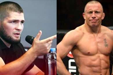 Khabib-r&eacute;pond-Georges-St-Pierre-UFC-MMA