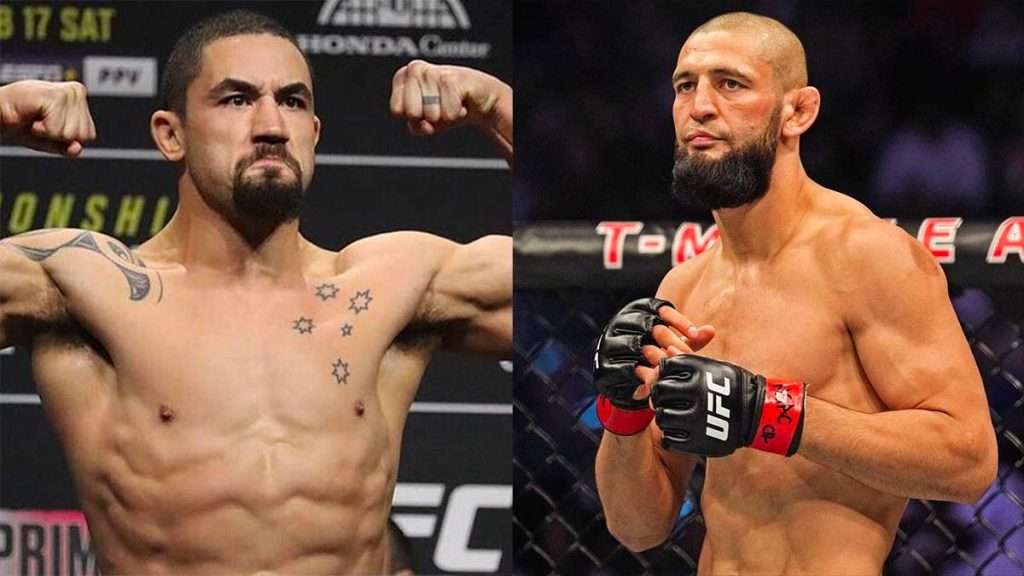 Khamzat Chimaev vs. Robert Whittaker : découvrez qui est le grand favori