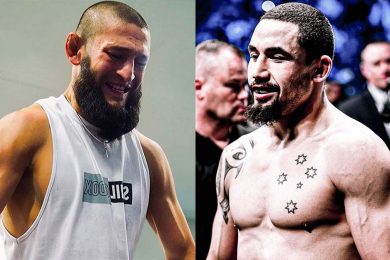 Robert-Whittaker-Khamzat-Chimaev-r&eacute;agit-combat-UFC-MMA