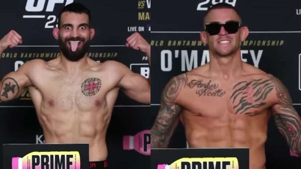 Benoît Saint Denis et Dustin Poirier s'affronteront lors du co-main event de l'UFC 299. Les deux combattants ont validé leur pesée ce 8 mars.