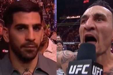 Ilia-Topuria-Max-Holloway-Daniel-Cormier-UFC-300-MMA