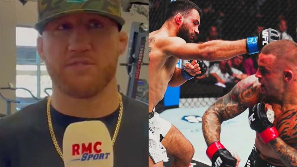 Justin Gaethje explique son étrange réaction à la défaite par KO de Benoît Saint Denis