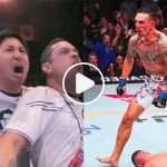 La réaction légendaire du coin de Max Holloway à son KO sur Justin Gaethje à l'UFC 300