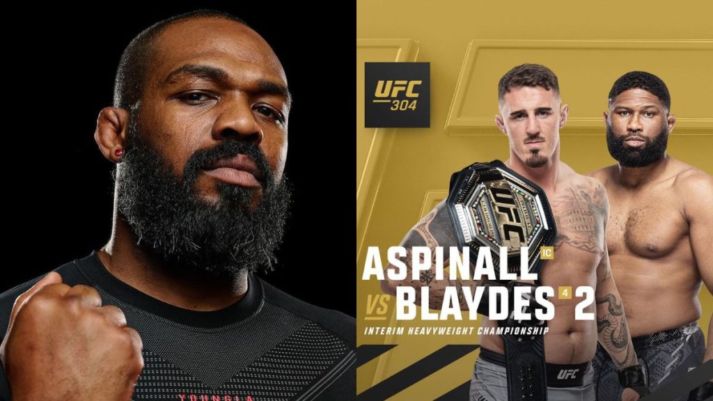 Tom Aspinall tentera de défendre sa ceinture intérimaire face à Curtis Blaydes lors de l'UFC 304 à Manchester. Jon Jones donne son avis sur cet affrontement.