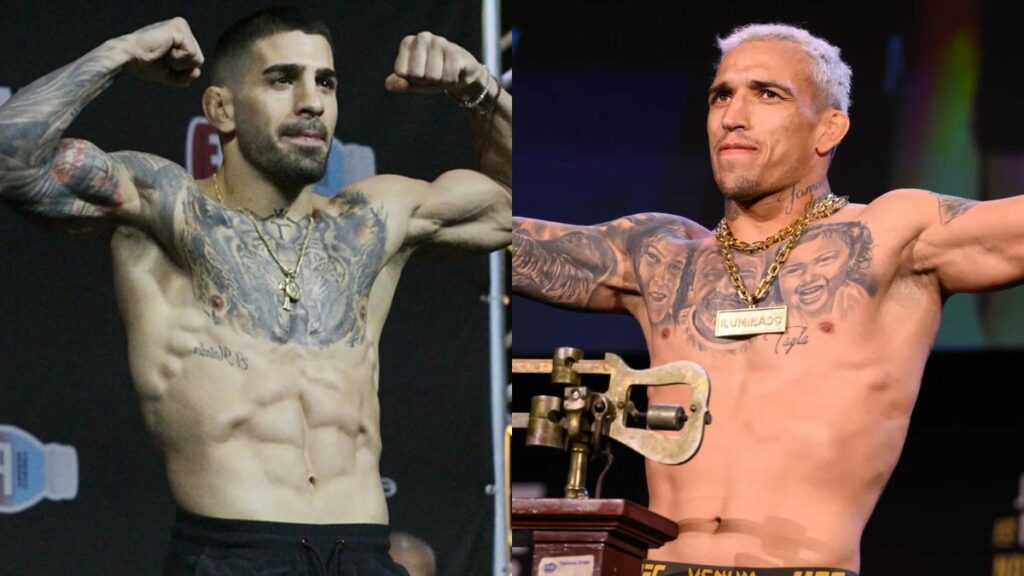 Charles Oliveira et Ilia Topuria vont s’affronter lors du main event de l’UFC 317 pour la ceinture vacante des poids légers, et la tension monte toujours autant entre les deux.