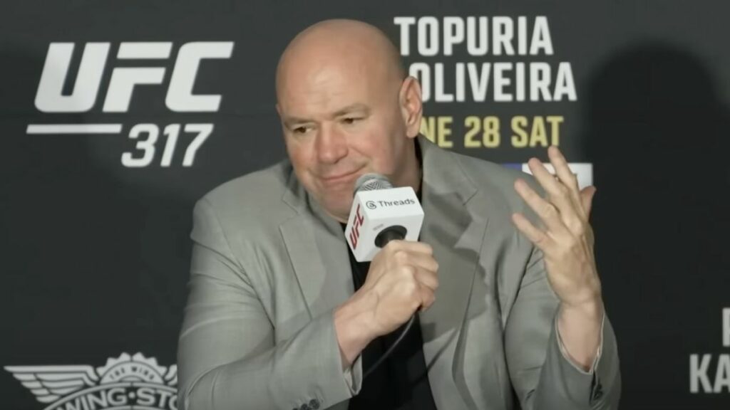 Dana White a exprimé sa frustration concernant les événements survenus après le combat entre Ilia Topuria et Charles Oliveira, qualifiant l’incident d’erreur et affirmant qu’il n’aurait jamais dû avoir lieu.