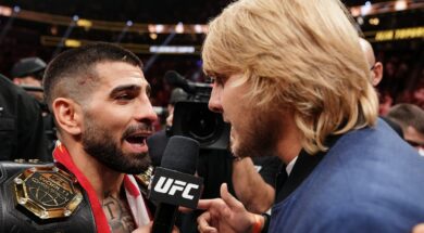 Topuria-Pimblett-échange-tendu-UFC-317