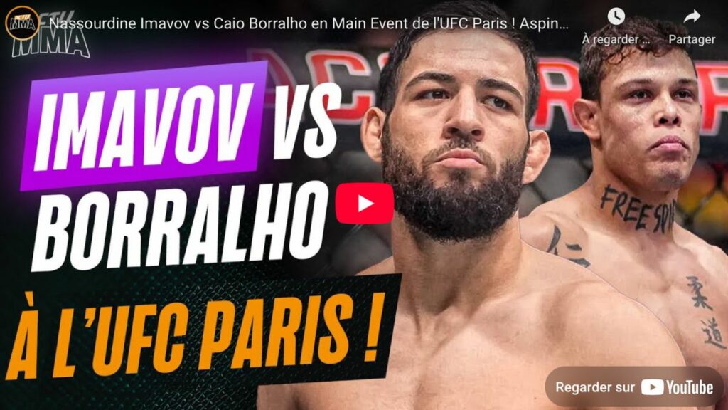 Nassourdine Imavov vs Caio Borralho en Main Event de l'UFC