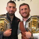 Le nouveau champion de l’UFC dans deux catégories, Ilia Topuria, frappe si fort que son compatriote géorgien Merab Dvalishvili, lui aussi champion de l’UFC, a dû arrêter de faire du sparring avec lui.
