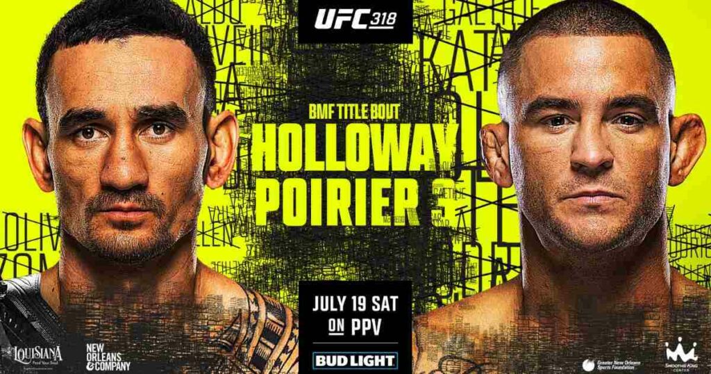 UFC 318 – Holloway vs. Poirier 3 : la carte, les horaires et comment regarder