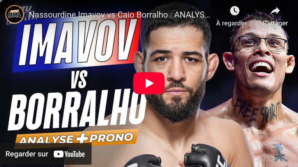 Imavov Borralho UFC Paris analyse prono