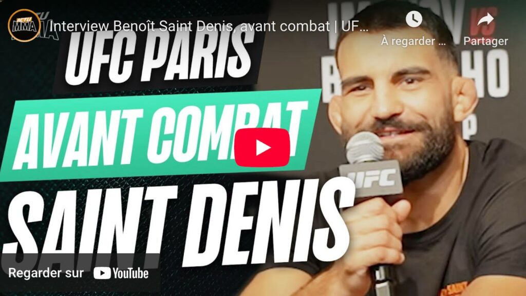 Benoît Saint Denis ITV avant-combat UFC Paris