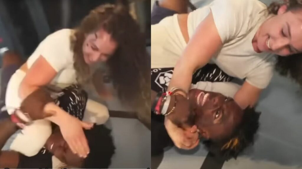iShowSpeed se fait humilier et soumettre par une combattante de l'UFC (vidéo)