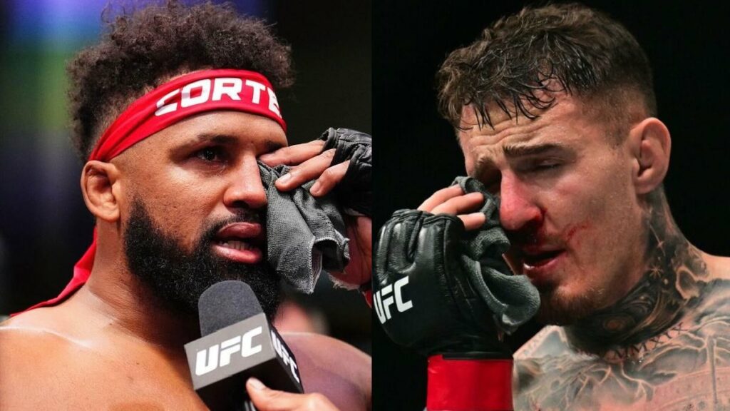 Waldo Cortes-Acosta renverse le combat après un eye poke et chambre Aspinall