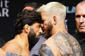 arman-tsarukyan-cou-de-tete-ufc-322-face-off