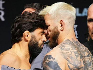 arman-tsarukyan-cou-de-tete-ufc-322-face-off