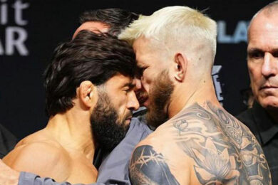 arman-tsarukyan-cou-de-tete-ufc-322-face-off