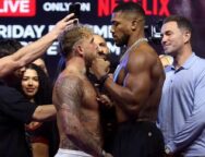 Anthony Joshua et Jake Paul s&rsquo;affrontent dans un face-&agrave;-face bouillant
