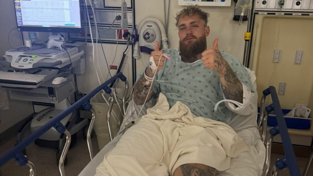 jake-paul-blessure-machoire-fracture-joshua-boxe