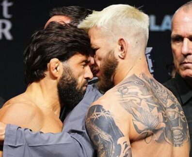 Dan-Hooker-Face-off-Arman-Tsarukyan