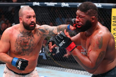 francis-ngannou-reaction-blaydes-hokit-ufc-327