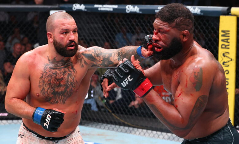 francis-ngannou-reaction-blaydes-hokit-ufc-327