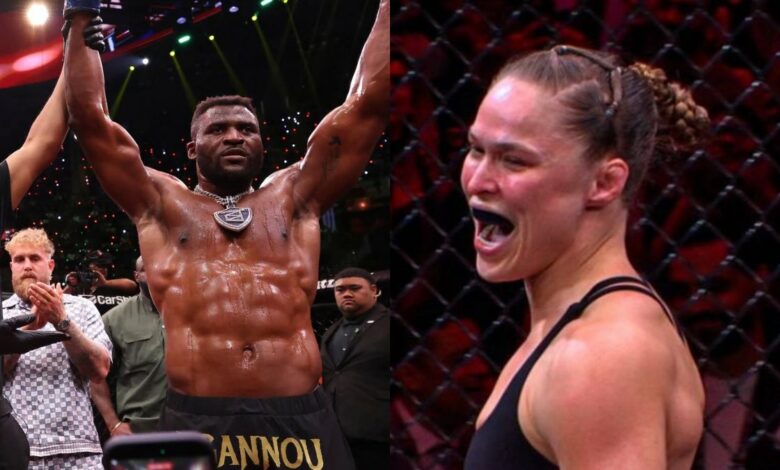 Francis-Ngannou-Ronda-Rousey-UFC-MMA