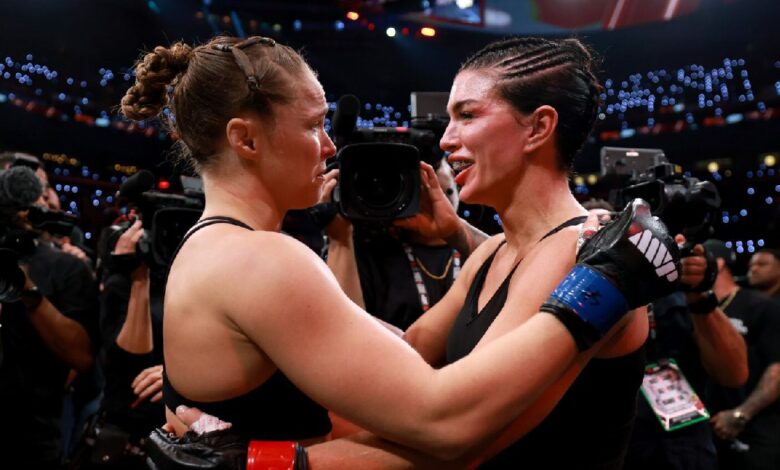 Gina-Carano-reaction-defaite-d&eacute;ception-travail-Ronda-Rousey-combat-Netflix-MVP-mma-feminin