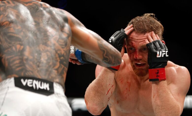 Jack-Della-Maddalena-coach-r&eacute;action-d&eacute;faite-Carlos-Prates-UFC-Perth-mma