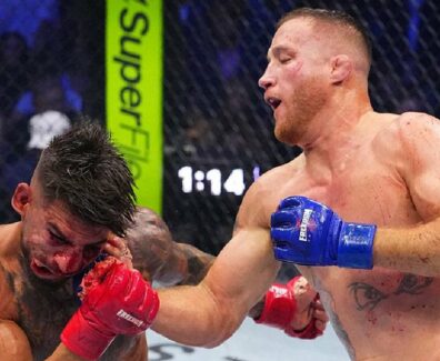 Justin Gaethje-r&eacute;action-victoire-Ilia-Topuria-champion-ufc-mma