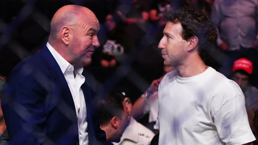 Dana White parle de son projet fou avec un combat entre Elon Musk et Mark Zuckerberg au Colisée à Rome