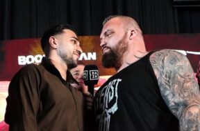 eddie-hall-r&eacute;pond-famille-fury-combat-tommy-fury