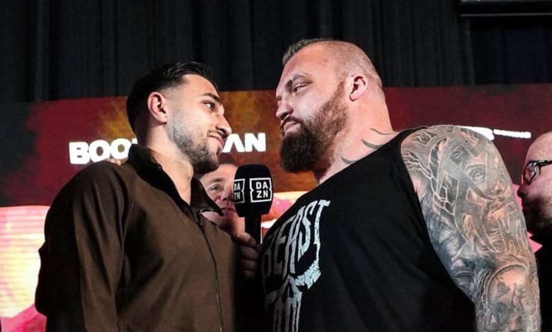 eddie-hall-r&eacute;pond-famille-fury-combat-tommy-fury