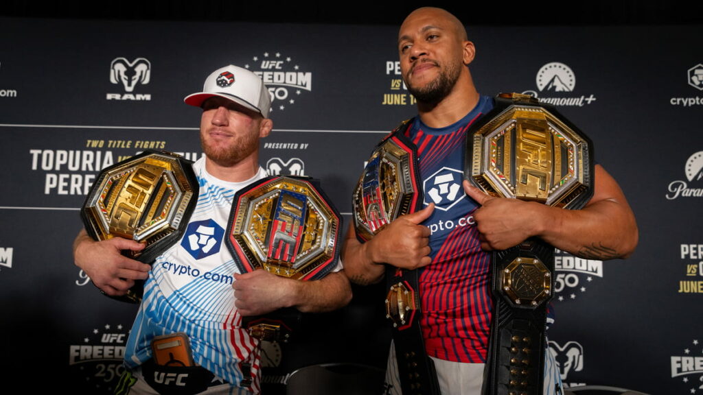 Francis Ngannou réagit aux victoires de Ciryl Gane et de Justin Gaethje à l’UFC Maison-Blanche : « Tu ne m’as jamais… »