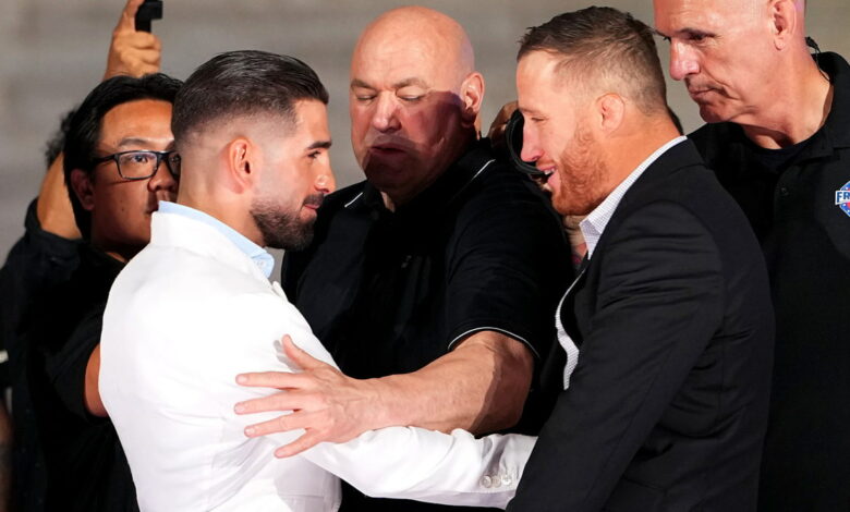 ilia-topuria-face-face-tendu-justin-gaethje-ufc