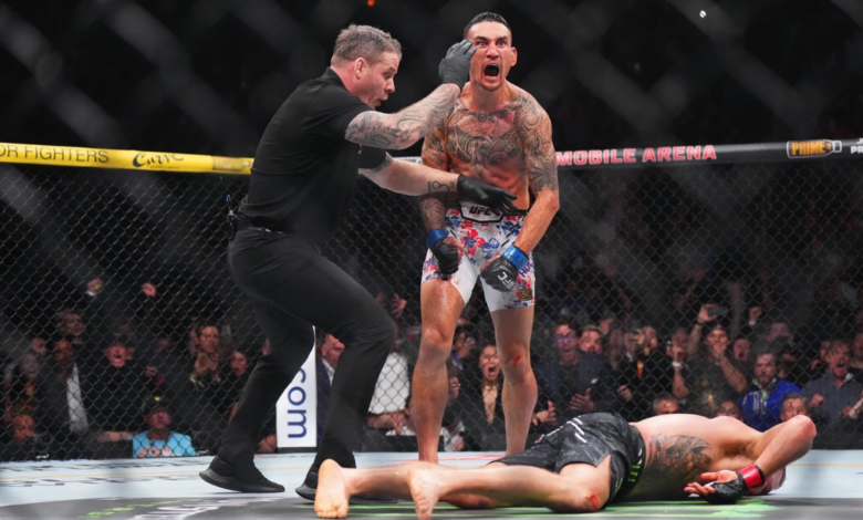 Max-Holloway-veut-recr&eacute;er-son-KO-l&eacute;gendaire-face-&agrave;-Conor-McGregor