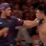 Song Yadong réagit à l’incident avec Usman Nurmagomedov dans la cage après son K.-O. Song Yadong réagit à l’incident avec Usman Nurmagomedov dans la cage après son K.-O.