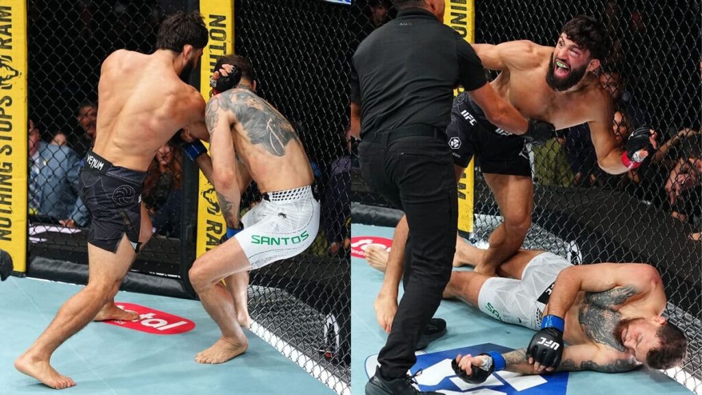 Arman Tsarukyan foudroie Mauricio Ruffy avec un gros K.-O. au 1er round à l’UFC 331