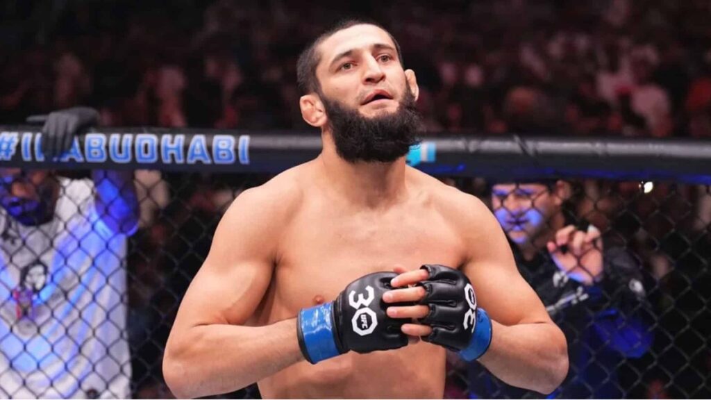 Khamzat Chimaev &eacute;voque Nassourdine Imavov et la course au titre