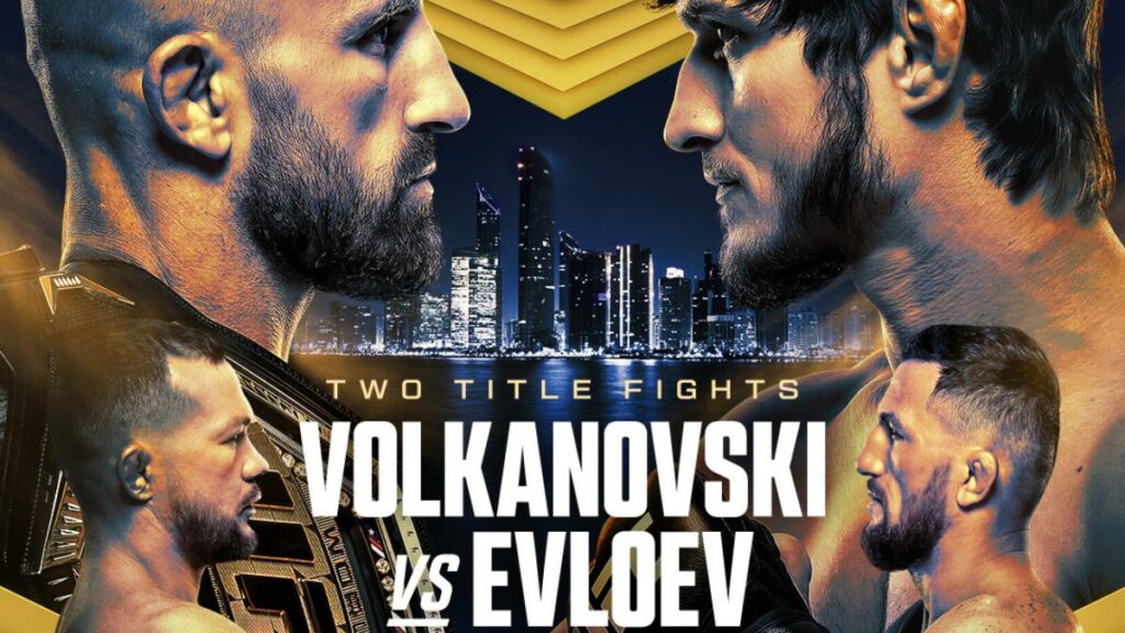 UFC 333 &ndash; Volkanovski vs Evloev : la carte, les horaires et comment regarder